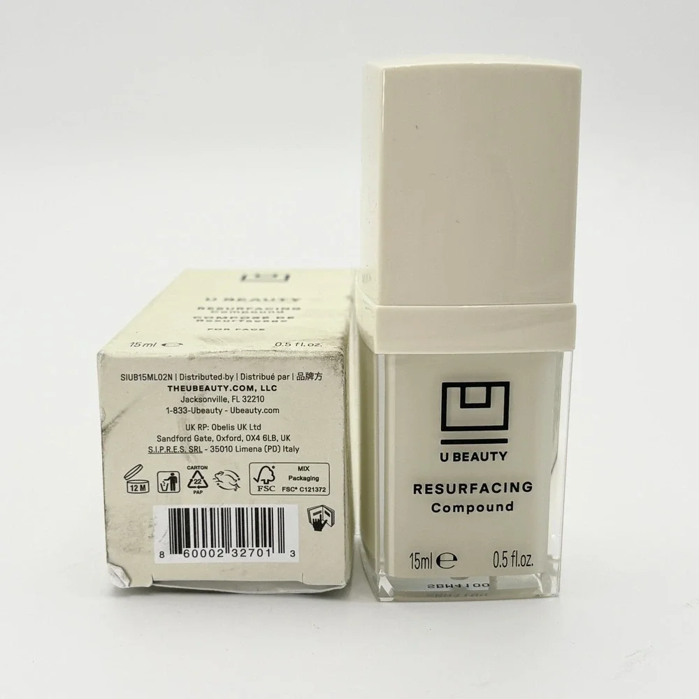 U Beauty Resurfacing Compound 15ml 0.5oz Retinol Vitamin C Siren Capsule Italy